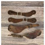 Leather Cowboy Spur Straps