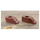 Native American Indian Pipestone Candlesticks