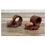 Native American Indian Pipestone Napkin Rings