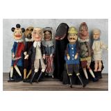 Antique German Punch & Judy Puppet Marionette Set