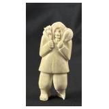 Greenland Inuit Eskimo Whale Tooth Carving