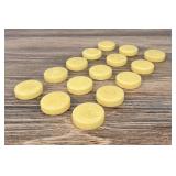 Yellow Marbled Bakelite Backgammon Pieces