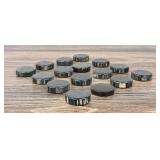 Green Yellow Marbled Bakelite Backgammon Pieces