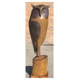 Exceptional Folk Art Owl Hunting Decoy