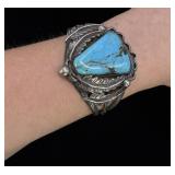 Navajo Sterling Silver Turquoise Bracelet