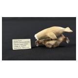 Moses Soonagrook Inuit Beluga Spirit Carving