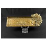Vienna Bronze Indian Chief Fountain Pen Desk Tray