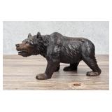 Swiss Black Forest Walking Bear Wood Carving