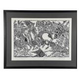 Jay Rummel Missoula Montana Woodblock Print