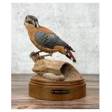Charles Beckendorf American Kestrel Wood Carving