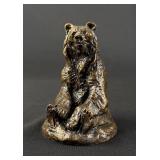 Charles M Russell Montana Sitting Bear Bronze