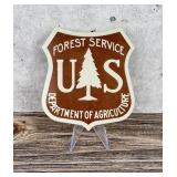 USFS US Forest Service Brown Shield Sign