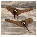 Tooled Leather Cowboy Spur Straps