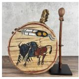 Sonja Holy Eagle Painted Indian Rawhide Drum