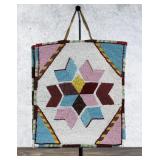 Beaded Plateau Indian Flat Bag Geometric Design