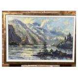 Richard Ellis Wagner Gorge Mists Oil Painting