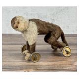 Steiff Mohair Monkey Pull Toy