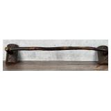 Rustic Old Hickory Towel Rack Bar