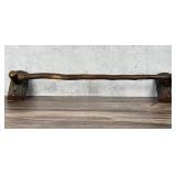 Rustic Old Hickory Towel Rack Bar
