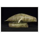 Elijah Michael Inuit Eskimo Carved Breaching Whale