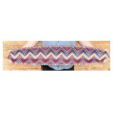 Martin Kremer Fused Glass Zig Zag Ellipse Bowl