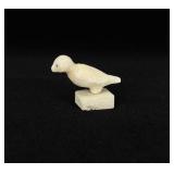 Jacobie Adamie Inuit Eskimo Ivory Bird Carving