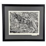 Jay Rummel Missoula Montana Woodblock Print