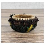 Pomo Native American Indian Feather Gift Basket