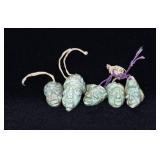 Ancient Pre Columbian Fetish Head Toggle Pendants