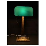 Art Deco Emeralite Bankers Desk Lamp
