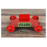 Log Cabin Express Syrup Tin Pull Toy