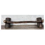 Rustic Old Hickory Towel Rack Bar