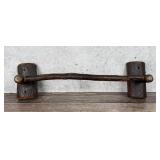 Rustic Old Hickory Towel Rack Bar
