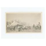 Airing a Tipi Crow Agency Montana Photo