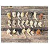 Revolutionary War Era Clay Pipes