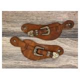 Cowboy Spurs Straps Sterling Silver & Gold Buckles