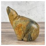 Sharon Spencer Inuit Soapstone Polar Bear Carving
