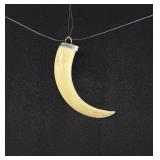 Sterling South Pacific Boar Tooth Pendant