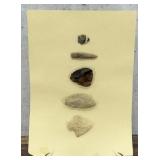 Ancient Native American Indian Stone Arrowheads