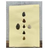Ancient Native American Indian Stone Arrowheads