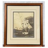 J.A. Johnson Mrs Black HAwk Sioux Photo