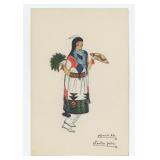 Tonita Pena Cochiti Pueblo Buffalo Dancer Painting