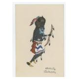 Tonita Pena Cochiti Pueblo Buffalo Dancer Painting