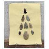 Ancient Native American Indian Stone Arrowheads
