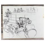 Janet Elizabeth Turner Cattle Auction Sketch