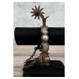 August Buermann Silver Inlaid Cowboy Spur
