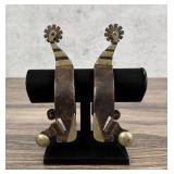 Silver Overlay Montana Cowboy Spurs