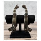 Bob Blackwood Silver Overlay Cowboy Spurs