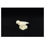Jacobie Adamie Inuit Eskimo Ivory Bird Carving