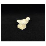 Jacobie Adamie Inuit Eskimo Ivory Bird Carving